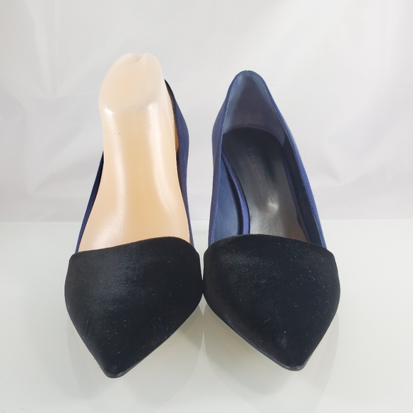 NWT$670 Oscar de la Renta Vik Velvet Satin Black Pumps Heels Sz 38 (US 8) - Picture 3 of 9